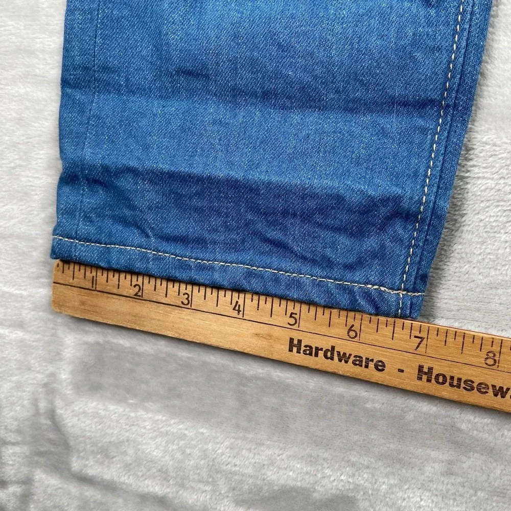Nama Denim Jeans Mens 32x34 Japanese Selvedge Slim Straight Fit Blue Button Fly